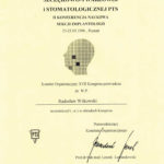 Certyfikat 1996.05.23 Kongres Poznan