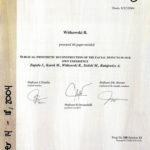 Certyfikat 2004.09.17 E.C.M.F.S. Tours
